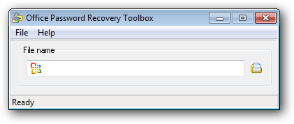 office password recovery screen